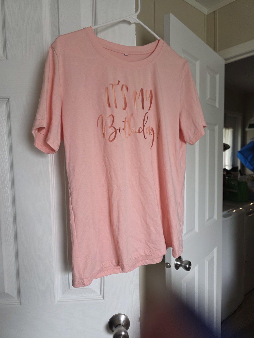 Pink "It's My Birthday" Graphic Tee